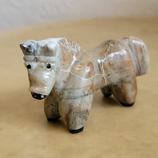 Freddie Leekya Picasso Marble Healing Horse Zuni Fetish