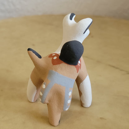 Felicia Fragua Jemez Pueblo Pottery Puppy Dog and Boy