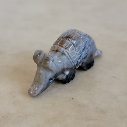 Picasso Marble Zuni Fetish Armadillo