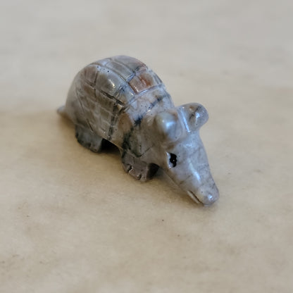 Picasso Marble Zuni Fetish Armadillo