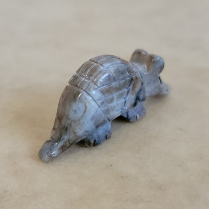 Picasso Marble Zuni Fetish Armadillo