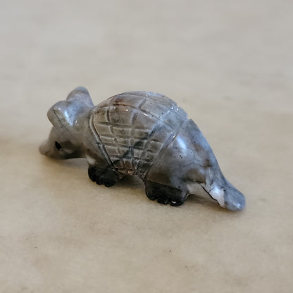 Picasso Marble Zuni Fetish Armadillo