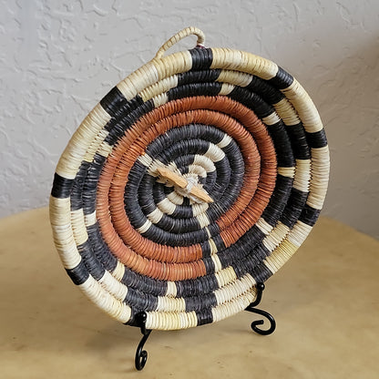 Circa 1950's Hopi Coiled Wedding Style Indian Basket