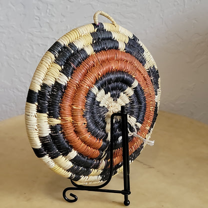 Circa 1950's Hopi Coiled Wedding Style Indian Basket