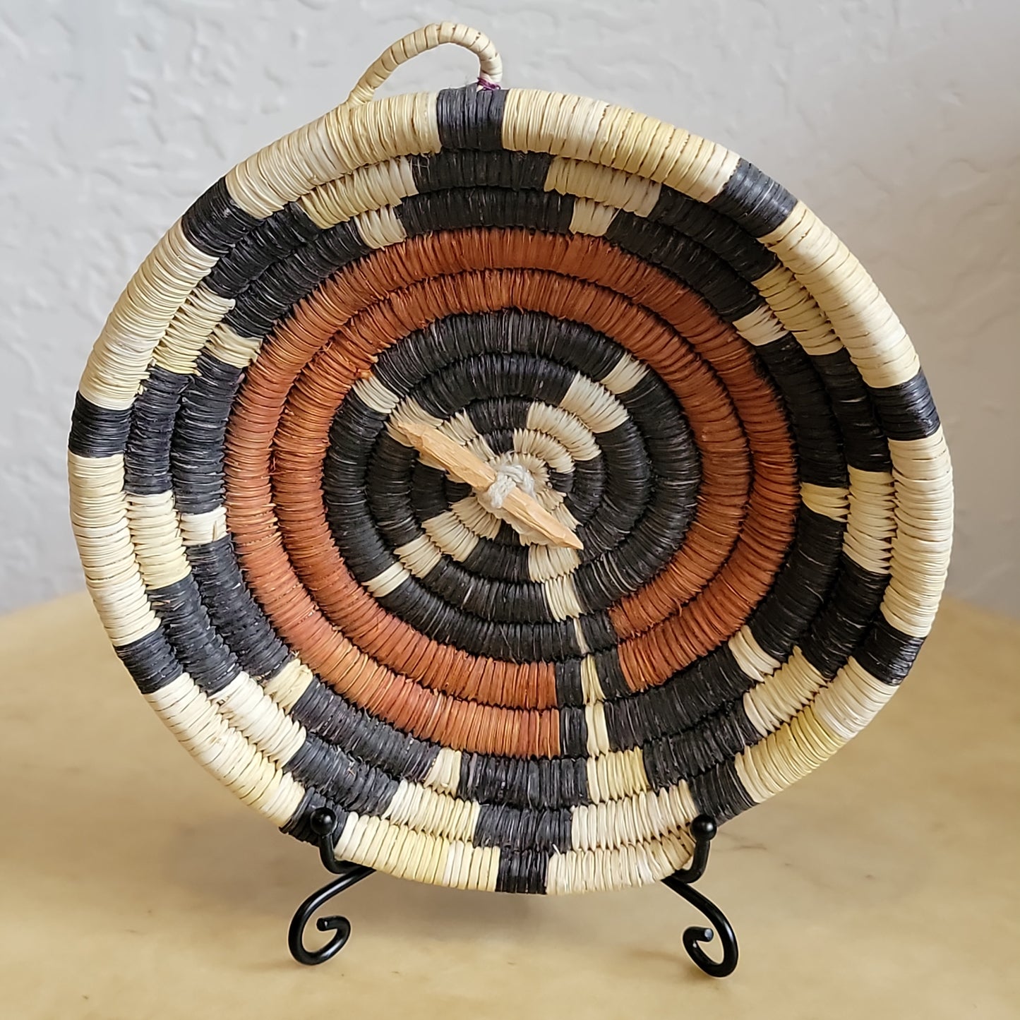 Circa 1950's Hopi Coiled Wedding Style Indian Basket