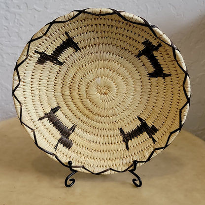 Papago/ Tohono O'Odham Dog Pattern Indian Basket