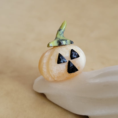 Ghost w/ Pumpkin Zuni Fetish