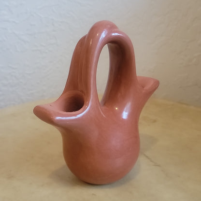 Birdell "Vine Flower" Bourdon Santa Clara Pueblo Wedding Vase