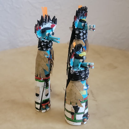 Zuni Shalako Kachina Carvings (set of three) Zuni Fetishes/Kachinas