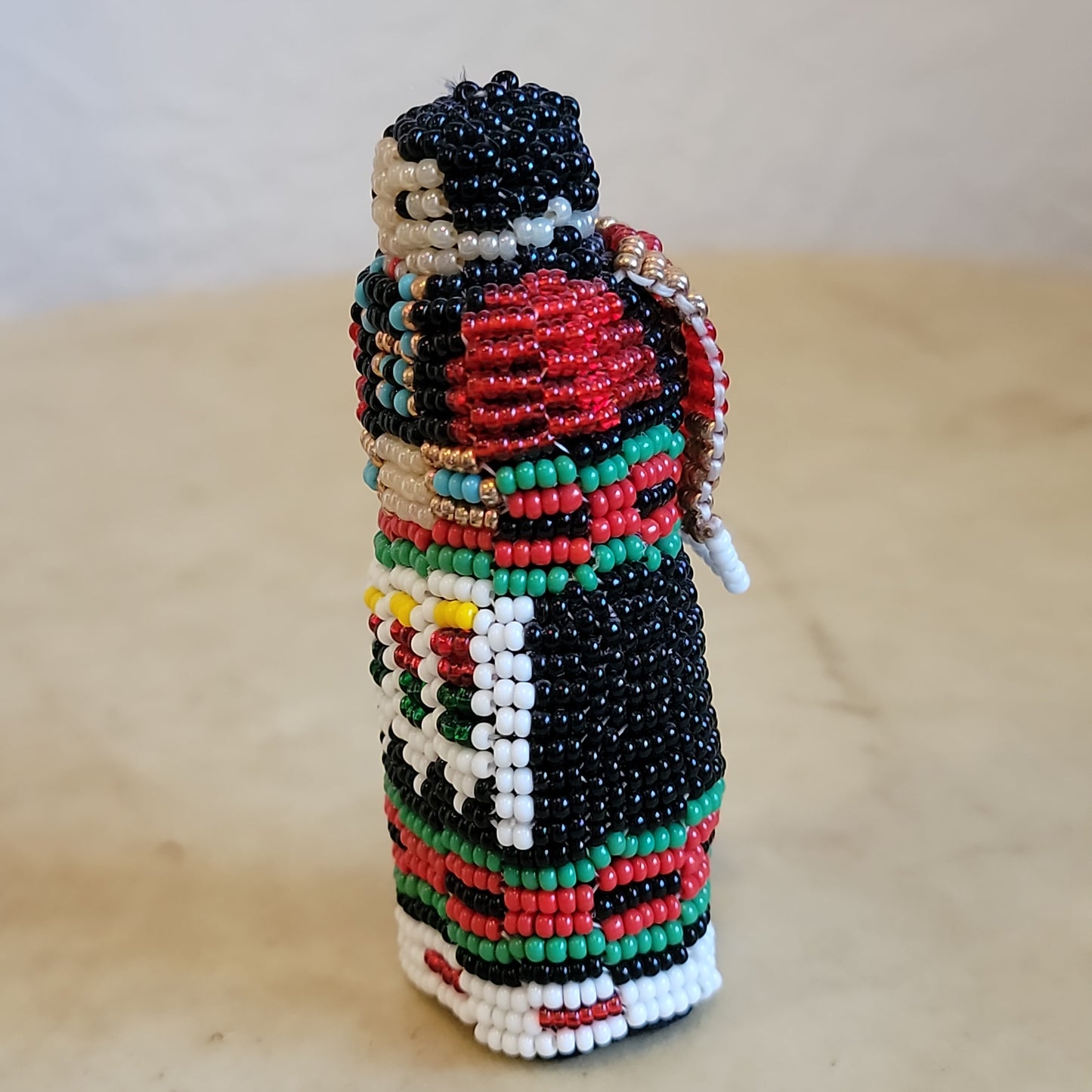Rolanda Booqua Traditional Zuni Maiden w/Scalloped Shawl Indian Beadwork