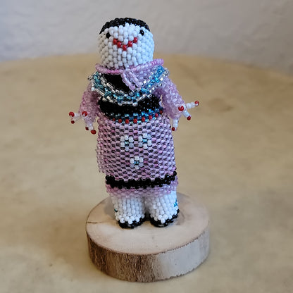 Jeanne Melikan  Pretty Zuni Beaded Maiden Indian Beadwork