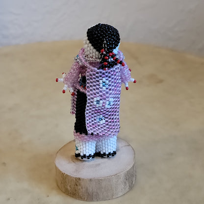 Jeanne Melikan  Pretty Zuni Beaded Maiden Indian Beadwork