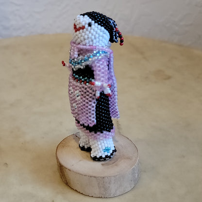 Jeanne Melikan  Pretty Zuni Beaded Maiden Indian Beadwork