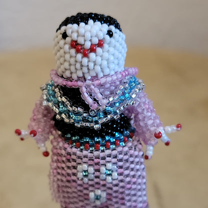 Jeanne Melikan  Pretty Zuni Beaded Maiden Indian Beadwork