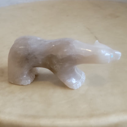 Large Alabaster Bear Zuni Fetish