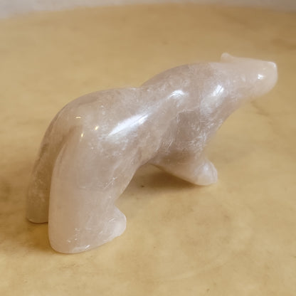 Large Alabaster Bear Zuni Fetish