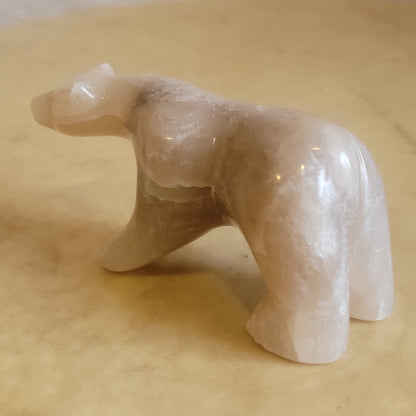 Large Alabaster Bear Zuni Fetish