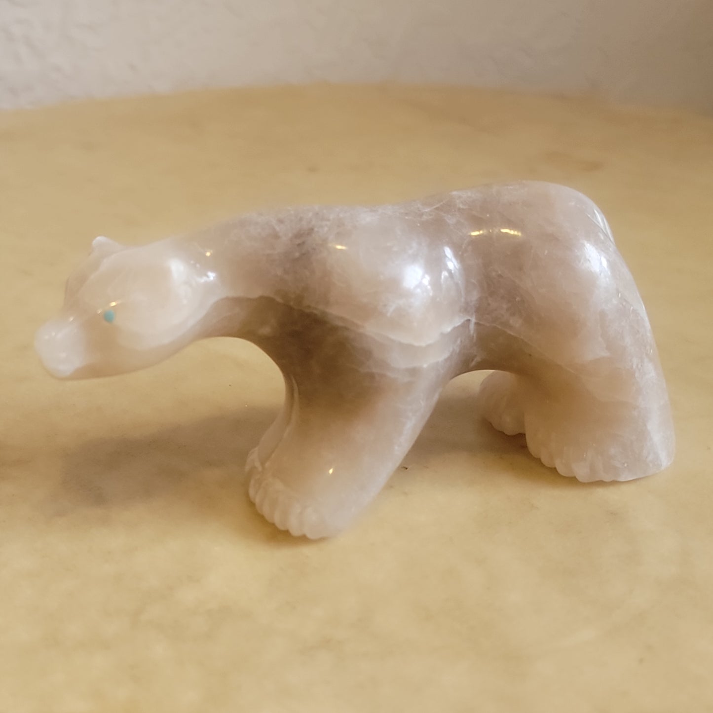 Large Alabaster Bear Zuni Fetish