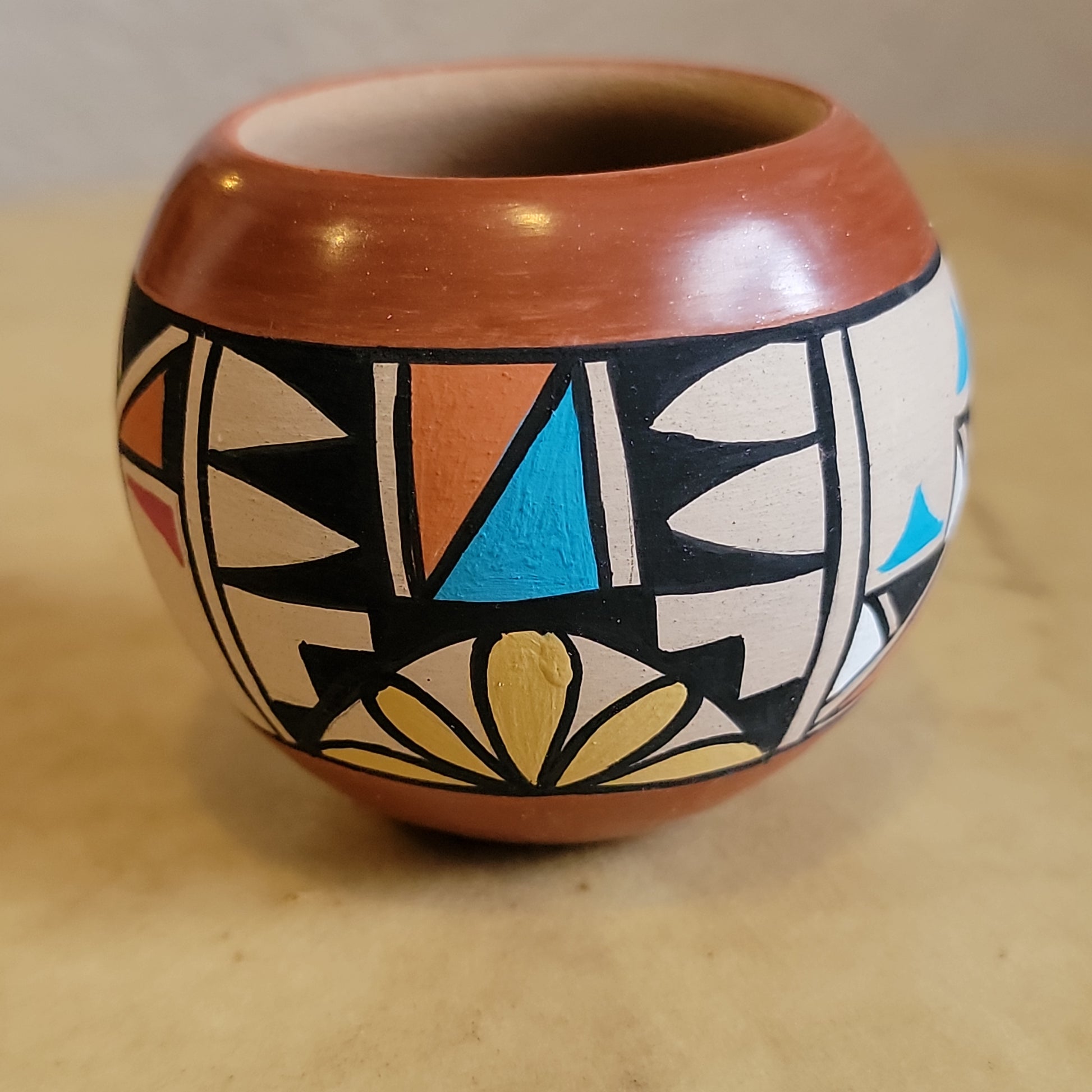 M Sando Jemez Pueblo Polychrome Pueblo Pottery