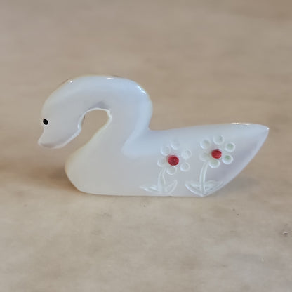 Mother of Pearl Swan Zuni Fetish