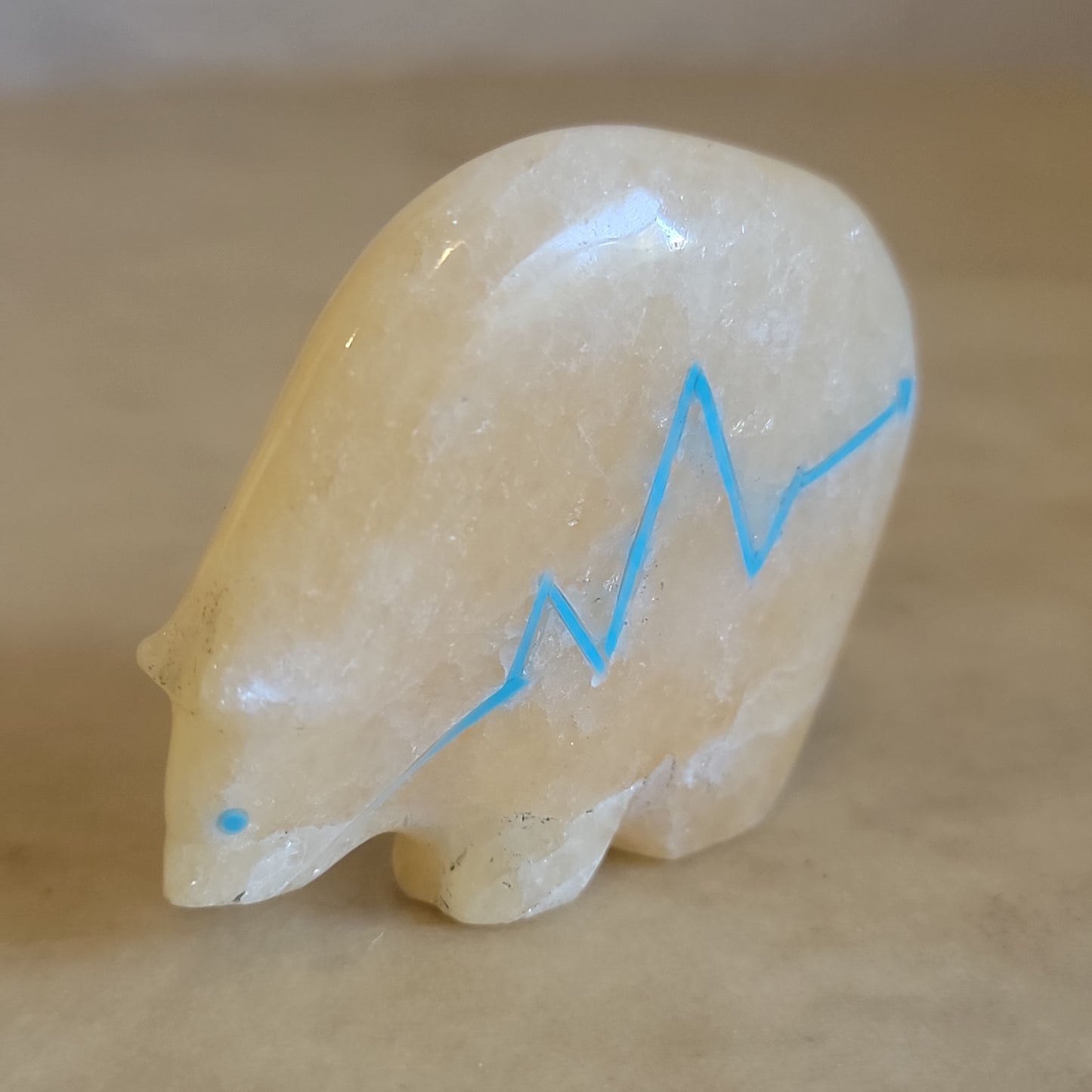 Calcite Medicine Bear Zuni Fetish