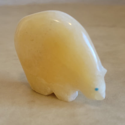 Calcite Medicine Bear Zuni Fetish