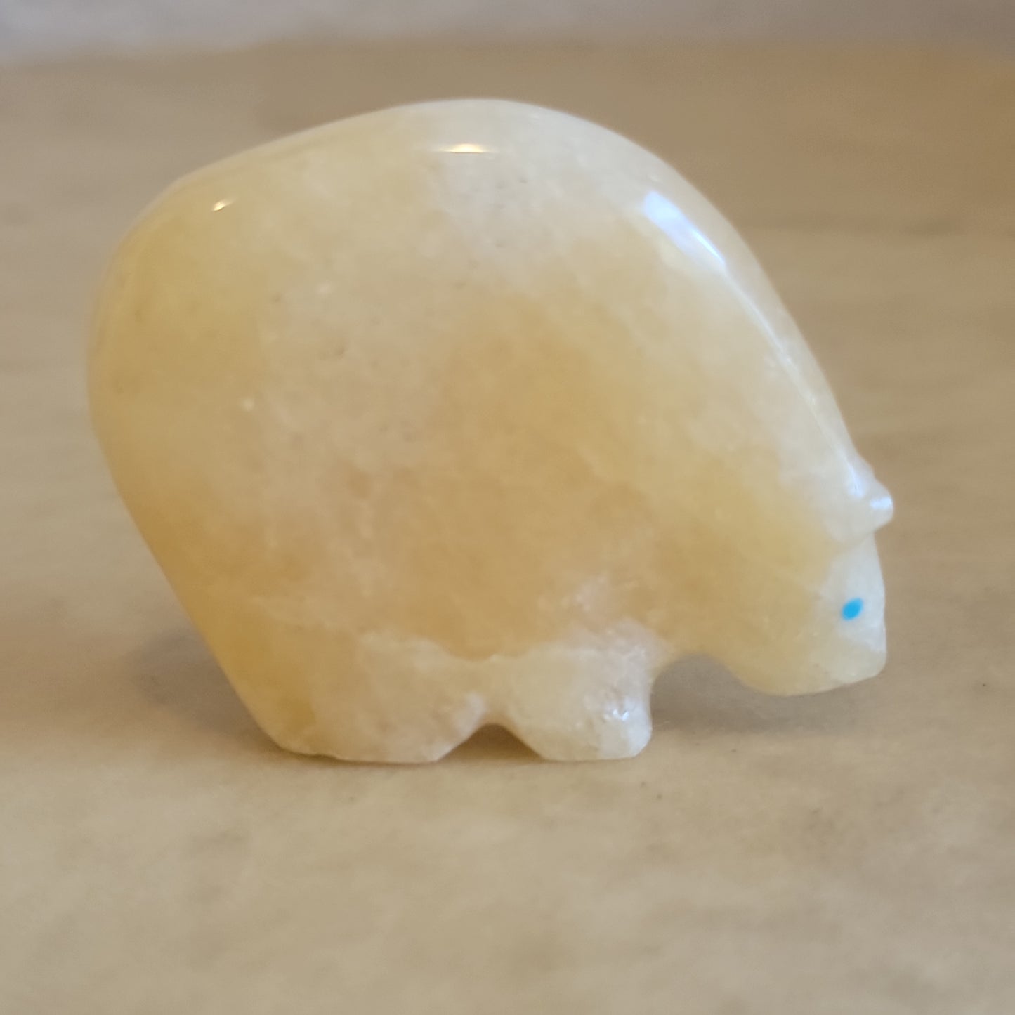 Calcite Medicine Bear Zuni Fetish