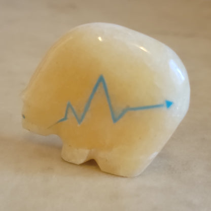 Calcite Medicine Bear Zuni Fetish