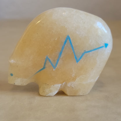 Calcite Medicine Bear Zuni Fetish