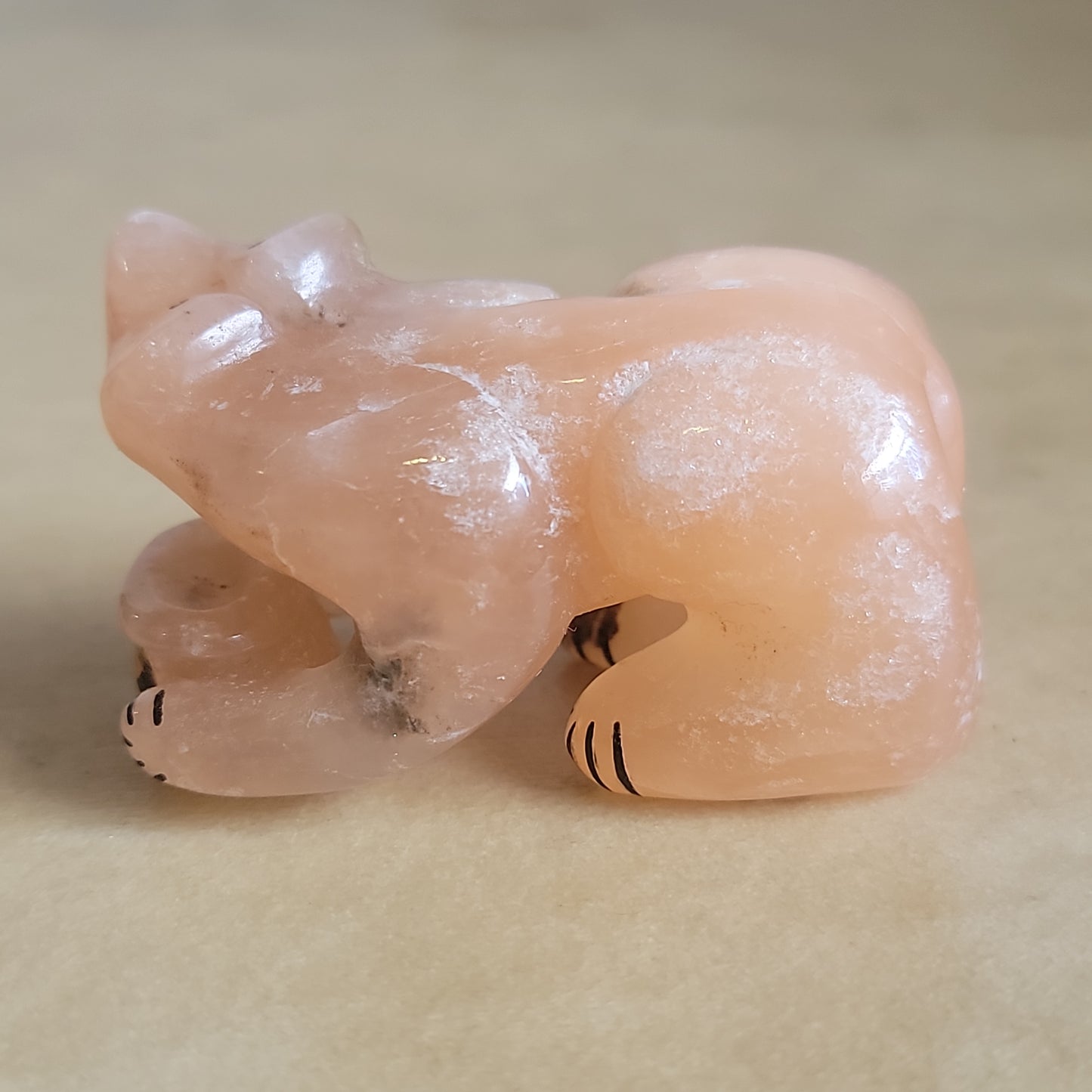 Rick Kalestewa Alabaster Zuni Fetish Bear