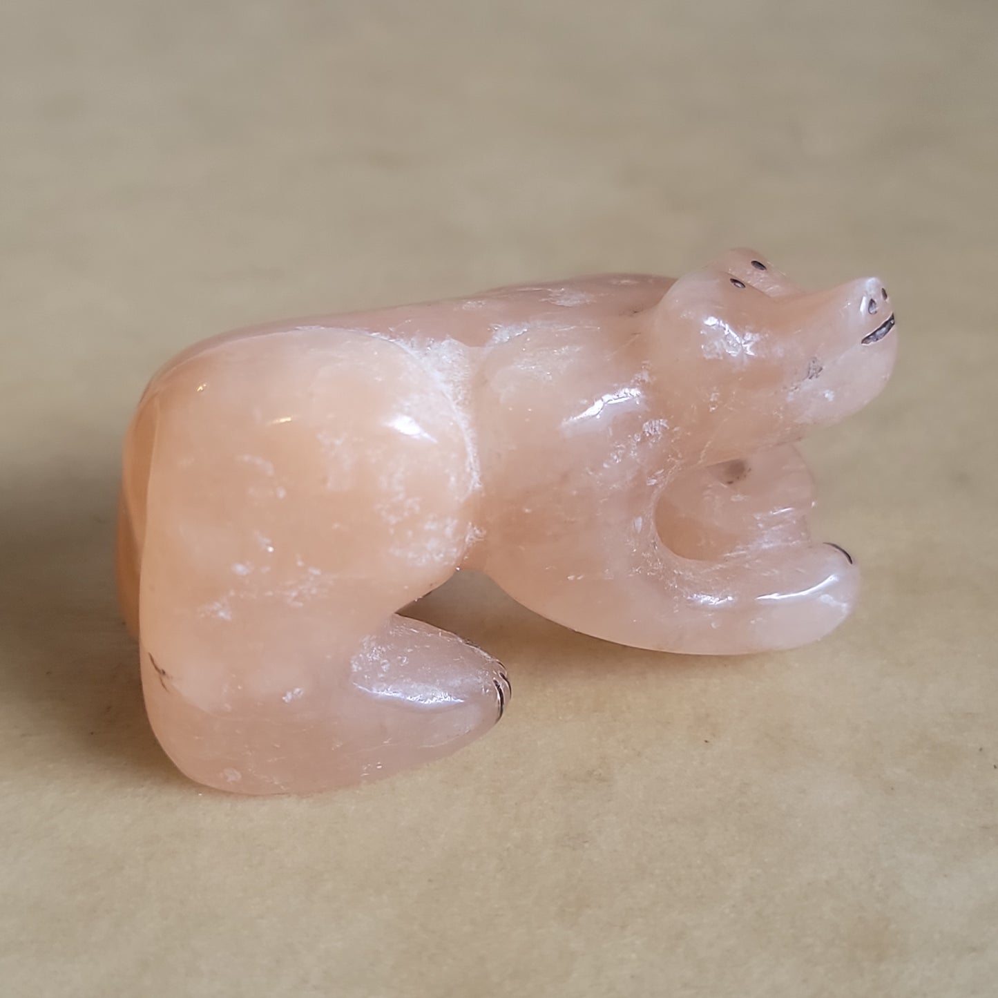 Rick Kalestewa Alabaster Zuni Fetish Bear