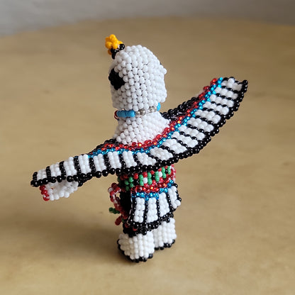 Todd Poncho  Eagle Dancer w/Removable Mask Fully Beaded Indian Beadwork