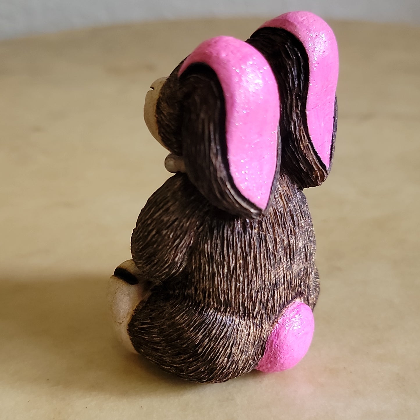 Elise Westika Easter Bunny Rabbit /Woodburned and Handpainted Zuni Fetish