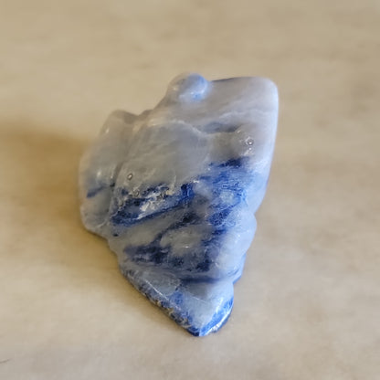 Sodalite Frog Zuni Fetish