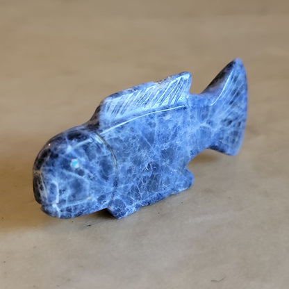 Sodalite Fish Zuni Fetish