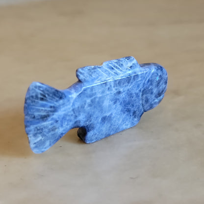 Sodalite Fish Zuni Fetish