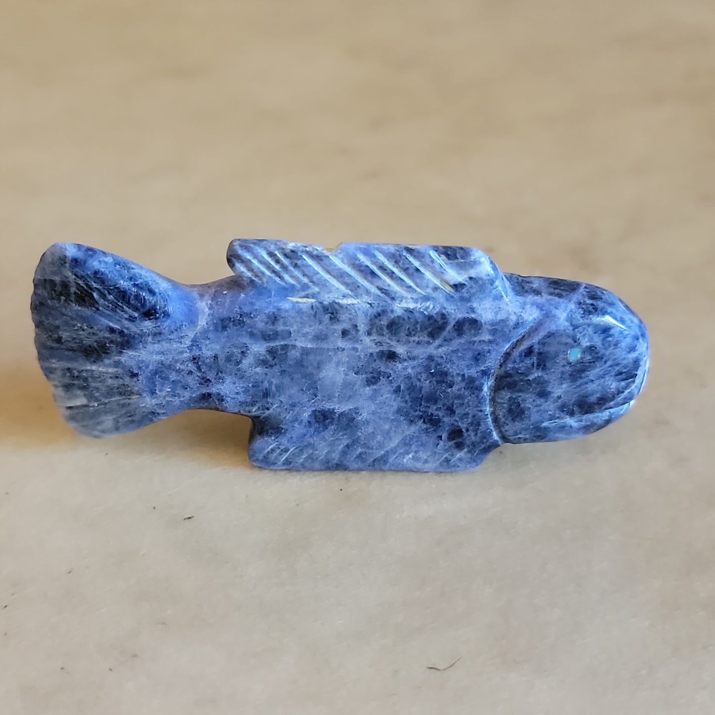 Sodalite Fish Zuni Fetish