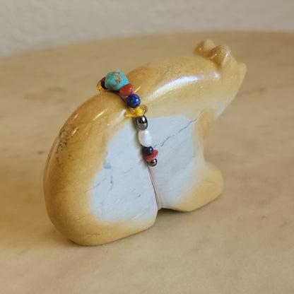 Travertine Medicine Bear Zuni Fetish