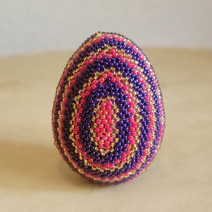 Rhonda Dosedo Zuni Elegant Beaded Egg Indian Beadwork