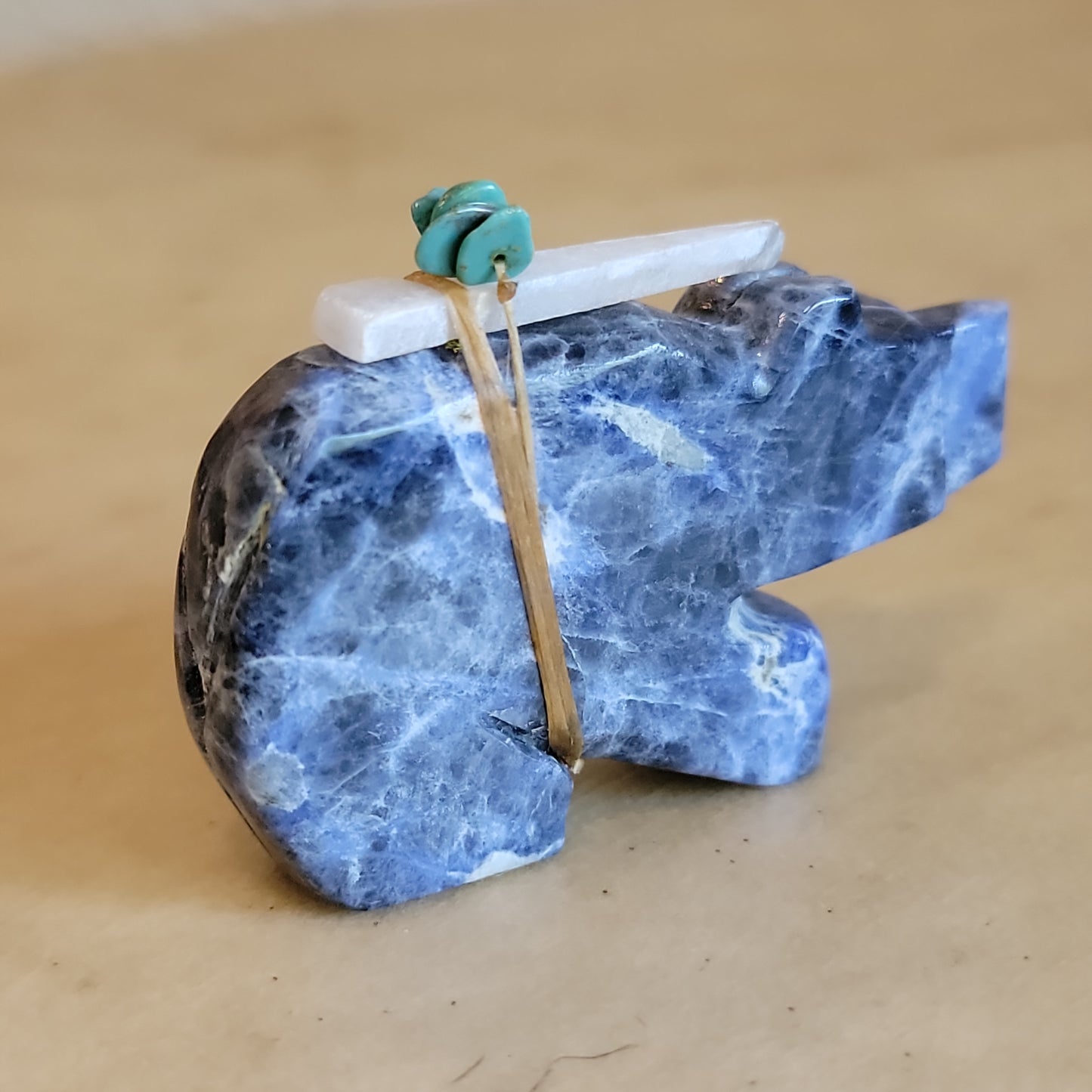 Sodalite Beauty Bear  Zuni Fetish