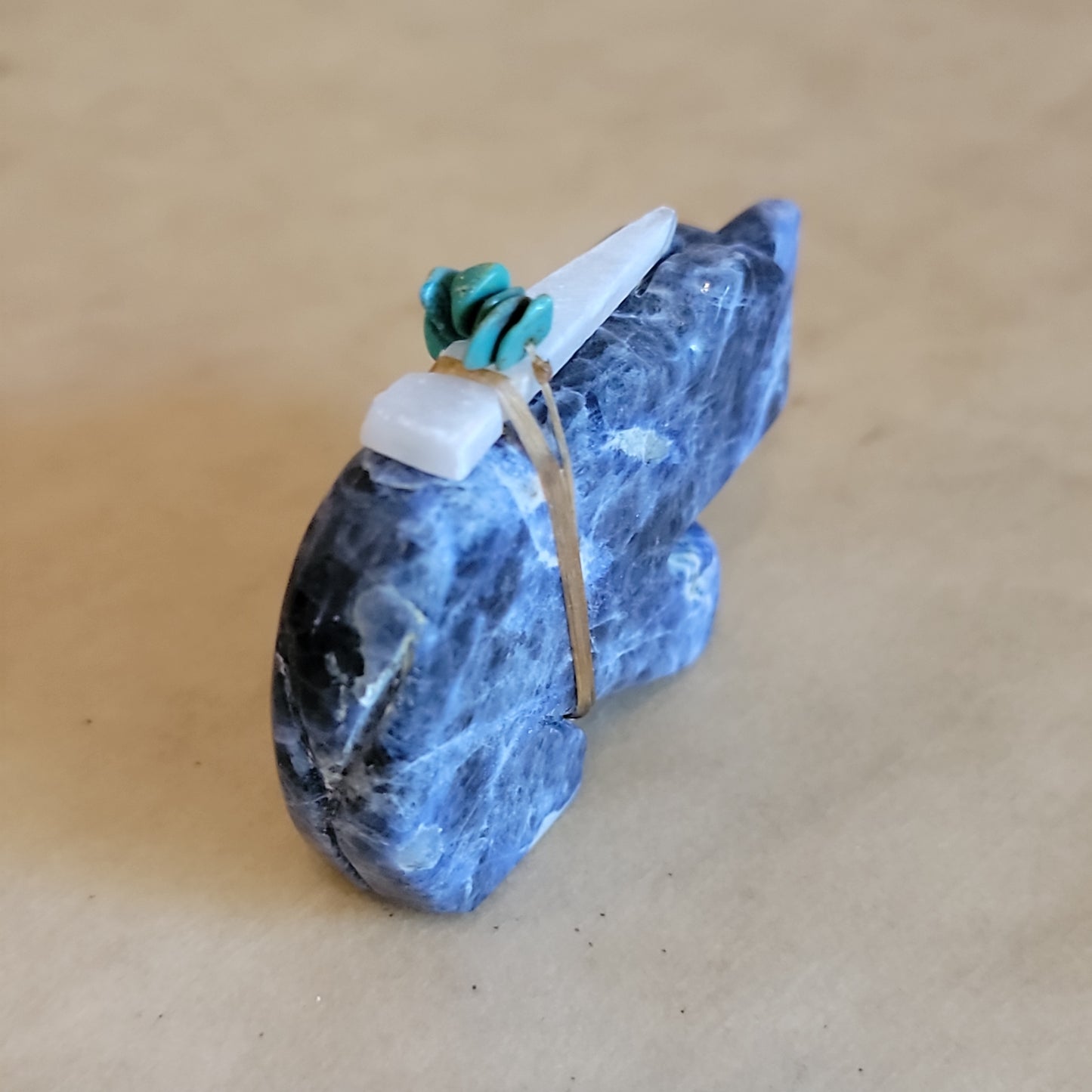 Sodalite Beauty Bear  Zuni Fetish