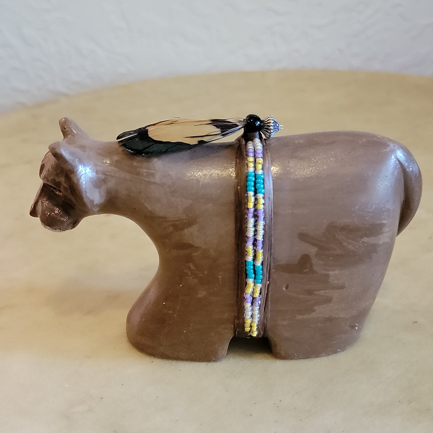 Harold Davidson Stained Alabaster Navajo Mountain Lion Zuni Fetish