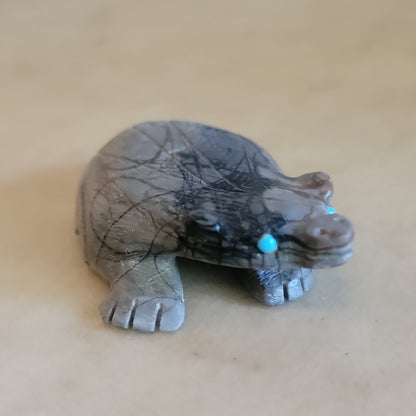 Picasso Marble Badger Zuni Fetish