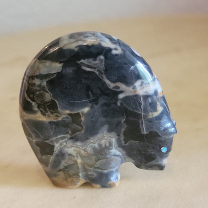 Stewart Quandelacy Classic Egyptian Marble Medicine Bear Zuni Fetish