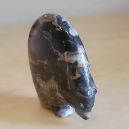 Egyptian Marble Medicine Bear Zuni Fetish