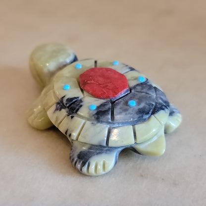 Fancy Serpentine Turtle Zuni Fetish