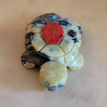 Fancy Serpentine Turtle Zuni Fetish