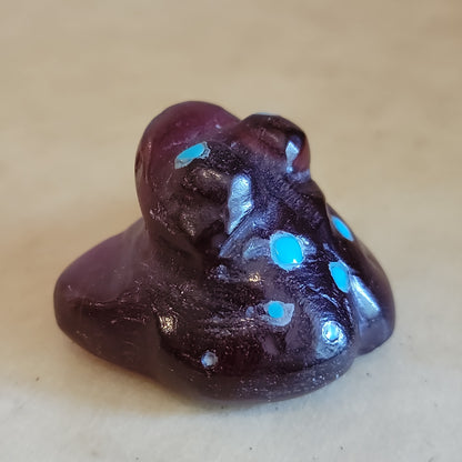 Slag Glass Frog Zuni Fetish