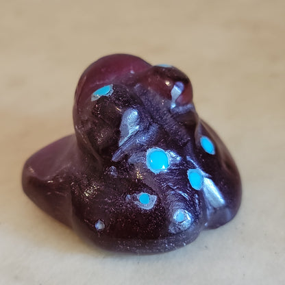 Slag Glass Frog Zuni Fetish