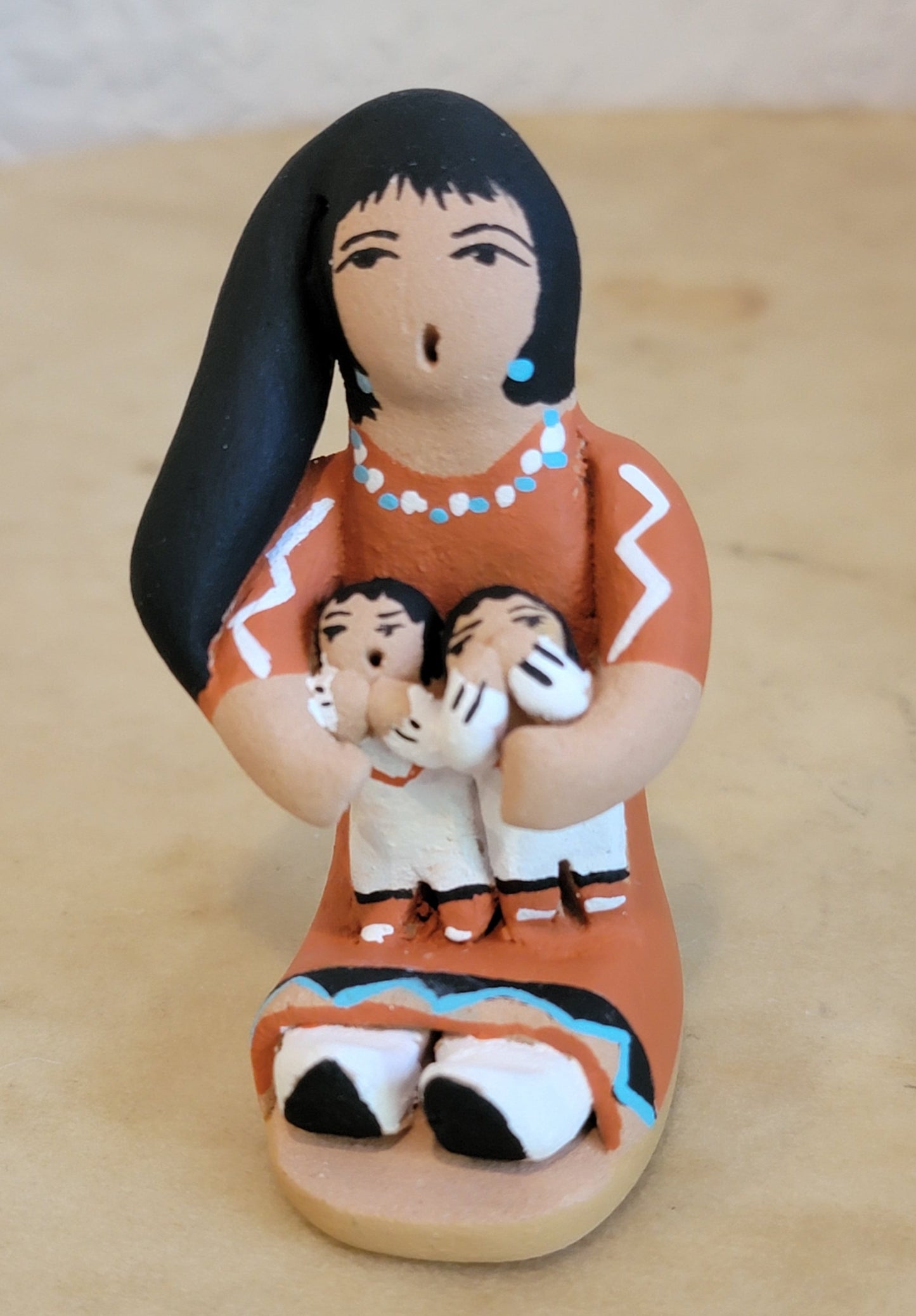 Angie Loretta Storyteller w/Two Children Pueblo Pottery